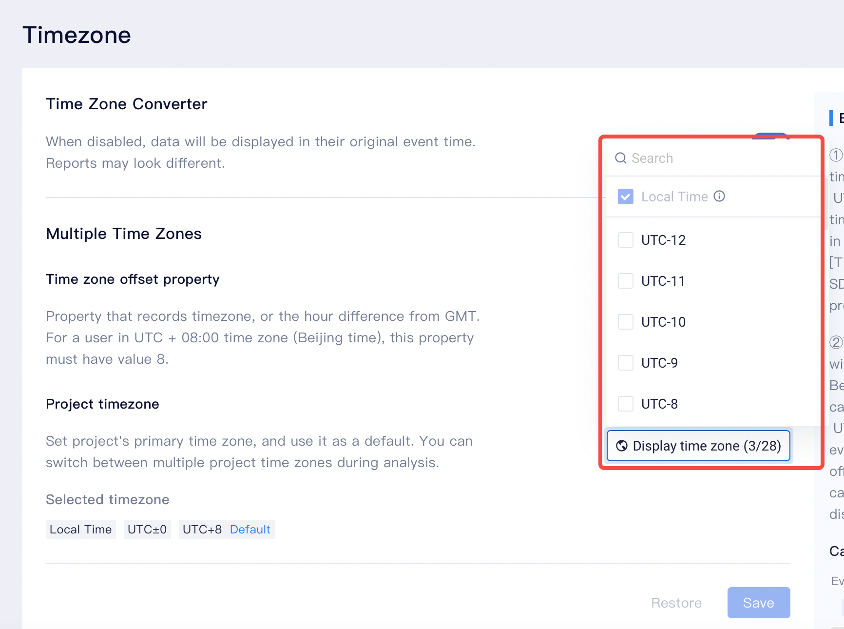 project-timezone-thinkingdata